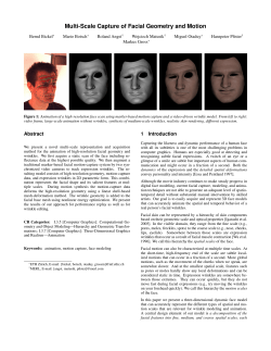 Multi-Scale Capture of Facial Geometry and Motion