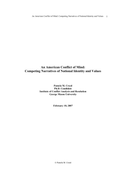 An American Conflict of Mind - Human Dignity and Humiliation Studies