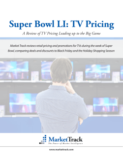Super Bowl TV Pricing 2017