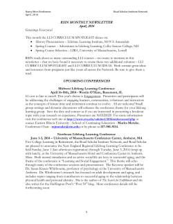 RSIN MONTHLY NEWSLETTER April, 2014