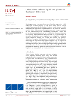 Orientational order of liquids and glasses via fluctuation diffraction