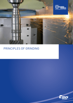 principles of grinding - Naxos-Diskus Schleifmittelwerke GmbH