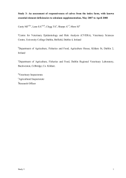 Study 3 - Department of Agriculture