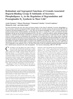 Redundant and Segregated Functions of Granule