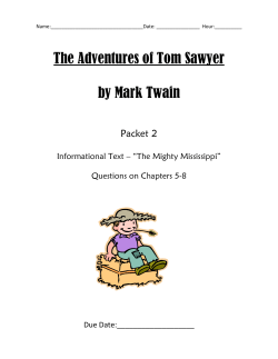 The Adventures of Tom Sawyer by Mark Twain