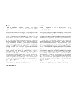 Carbon storage of Mediterranean grasslands