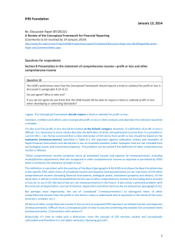 IFRS Foundation January 13, 2014