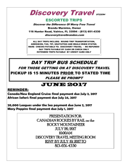 Newsletter - Discovery Travel Brandon