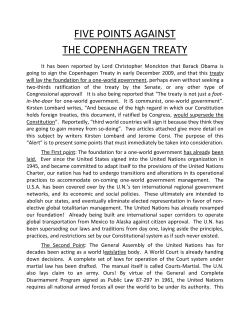 five points against the copenhagen treaty