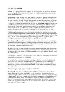 FRANCE AUGUST 1999 Tuesday 3rd. Arrived Ouistreham as