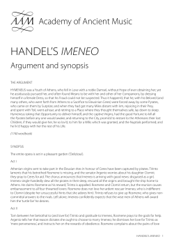 handel`s imeneo - Academy of Ancient Music