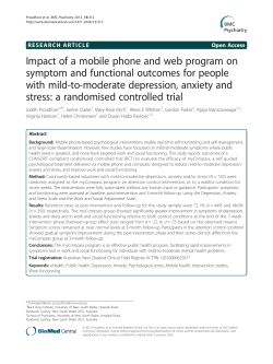 Proudfoot et al (2013)