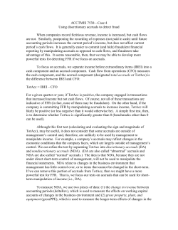 Re: use of abnormal accruals in fraud detection/earnings management