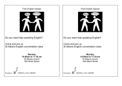 Do you need help speaking English? Come and join us St Albans