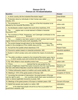 Pierson CH 19 Pierson Ch 19 Industrialization