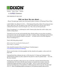 Did You Hear The one About - Dixon Ticonderoga Company