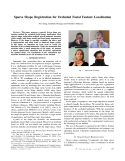 Sparse Shape Registration for Occluded Facial Feature Localization