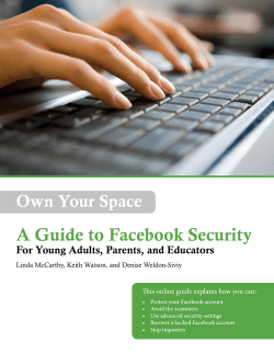 A Guide to Facebook Security
