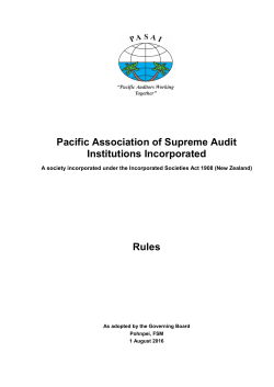 Pacific Association of Supreme Audit Institutions
