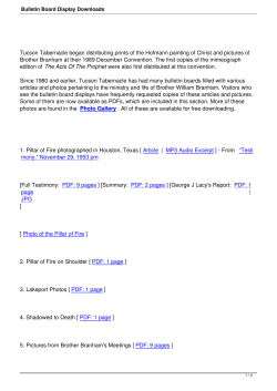 Bulletin Board Display Downloads
