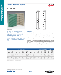 Extruded Aluminum Louvers