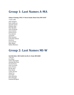Group 1 - St. Cloud Area Chamber of Commerce