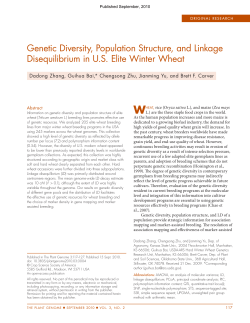 Genetic Diversity, Population Structure, and Linkage Disequilibrium