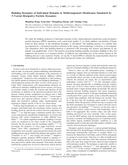 Budding Dynamics of Individual Domains in Multicomponent