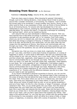 Dowsing from Source