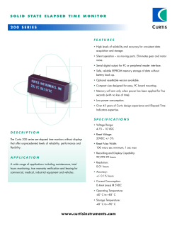 SOLID STATE ELAPSED TIME MONITOR 200 SERIES www