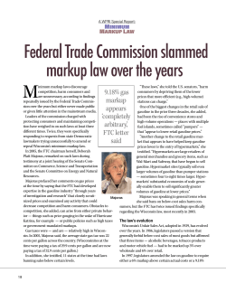 Federal Trade Commission slammed markup law over the years