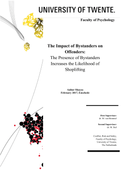 The Impact of Bystanders on Offenders