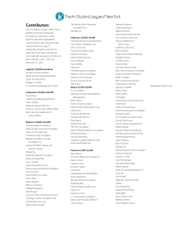 Contributors to the Art Students League