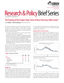 The Graying of the Empire State: Parts of New York Grow Older Faster