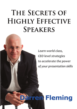 The Secrets of Highly Effective Speakers