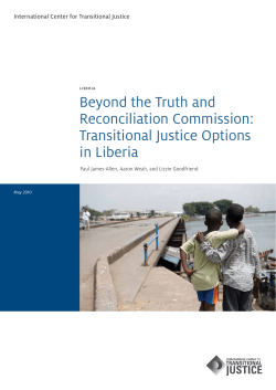 Beyond the Truth and Reconciliation Commission: Transitional