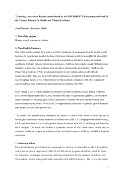 (in children) - human growth hormone (HGH) (review)