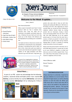 Term 1 Week 8 - St Joseph`s Wingham