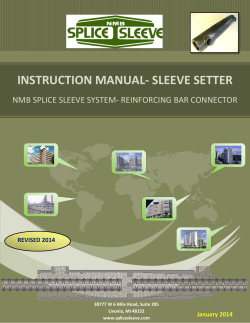 sleeve setter - NMB Splice Sleeve