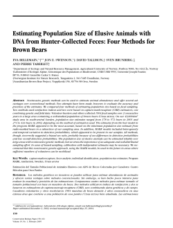 Estimating Population Size of Elusive Animals with DNA from Hunter
