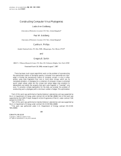 Constructing Computer Virus Phylogenies - IC