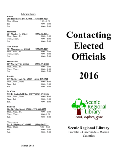 Contacting Elected Officials