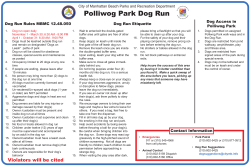 Polliwog Park Dog Run Rules