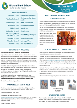 friday flyer - Michael Park School