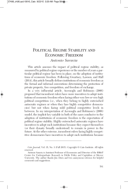 Political Regime Stability and Economic Freedom