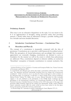 Amendments, Entrenchments, Eternities and Beyond