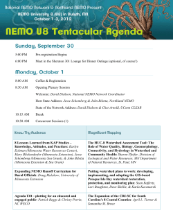 Agenda - National NEMO Network