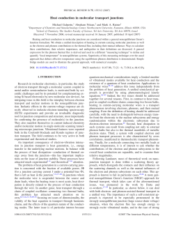 Heat conduction in molecular transport junctions