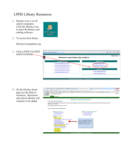 How to access Resources on Destiny - Lewis