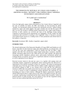 the democratic republic of congo and zambia: a growing